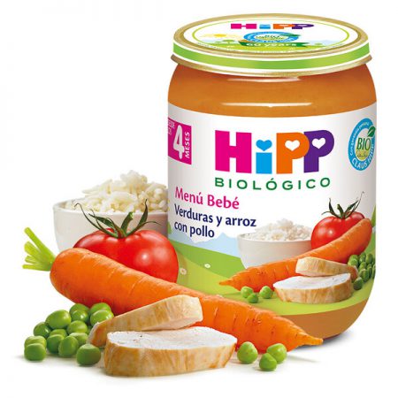 HIPP MENU VERDURAS-ARROZ-POLLO BIO