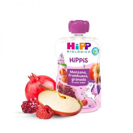 HIPP BOLSITA MANZANA-FRAMBUESA-GRANADA BIO (UNICOR