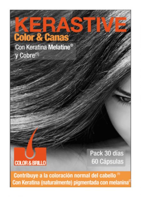 KERASTIVE COLOR/BRILLO CANAS MELATINE 60CAP