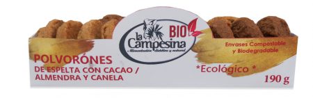 *BIO SURTIDO POLVORONES (CACAO/ALM-CANELA) VEGANO