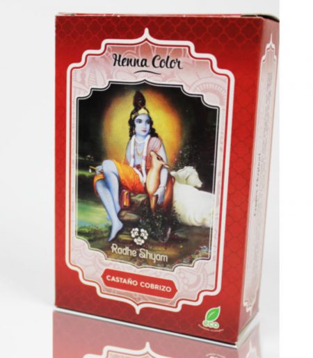 CASTAÑO COBRIZO HENNA POLVO RADHE SHYAM