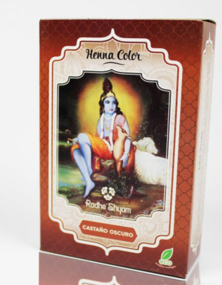 CASTAÑO OSCURO HENNA POLVO RADHE SHYAM