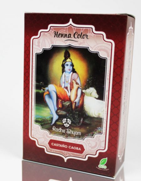 CASTAÑO CAOBA HENNA POLVO RADHE SHYAM