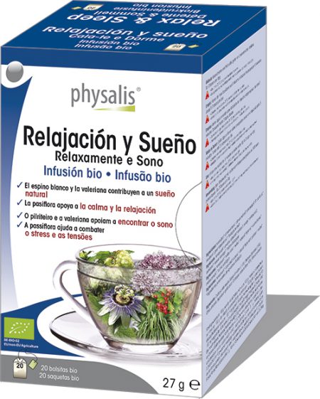 PHYSALIS-RELAX Y SUEÑO INFUSION BIO 20 FILTROS