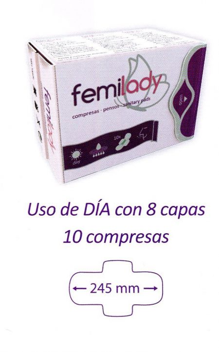 FEMILADY COMPRESAS DIA 10UDS