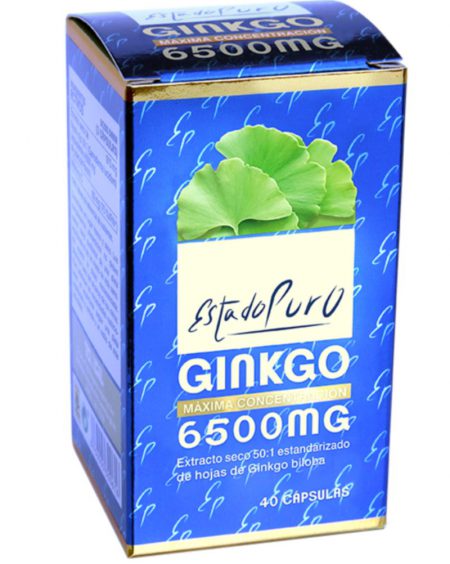 GINKGO 6500mg ESTADO PURO 40 CAP