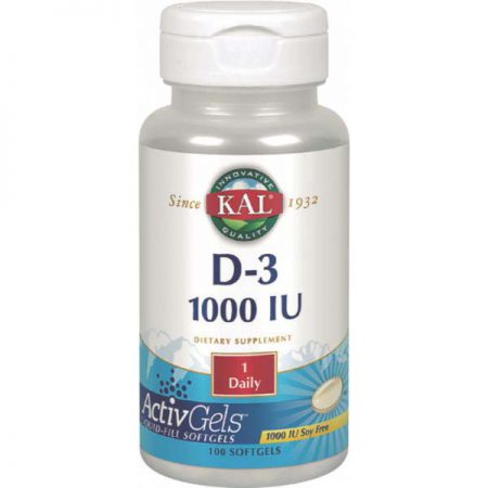 VITAMINA D3 1000IU KAL (ACTIVGELS)