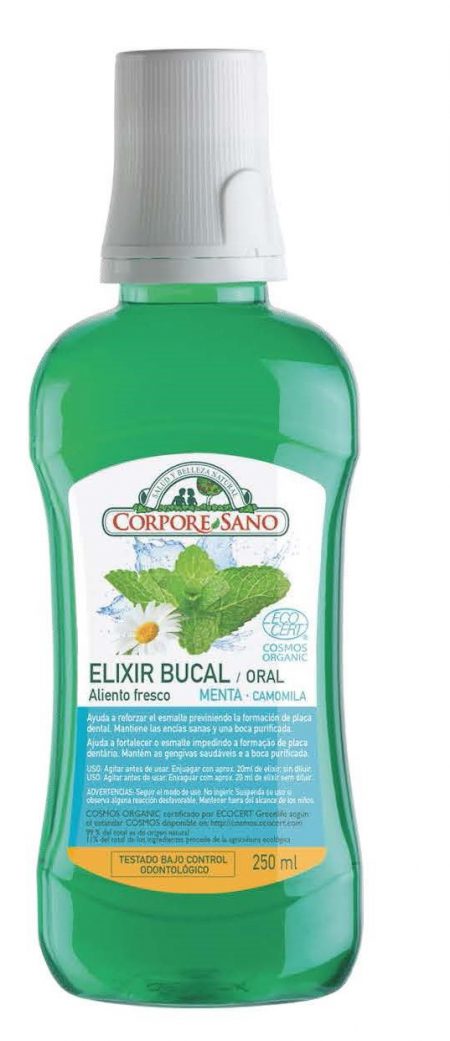 ELIXIR BUCAL*BIO*MENTA ALOE CAMOMILA COSMOS""