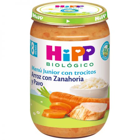 HIPP POTITO ARROZ-ZANAHORIA-PAVO BIO
