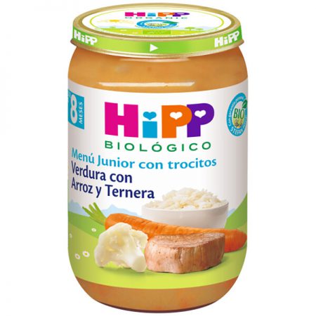 HIPP POTITO VERDURA-ARROZ-TERNERA BIO