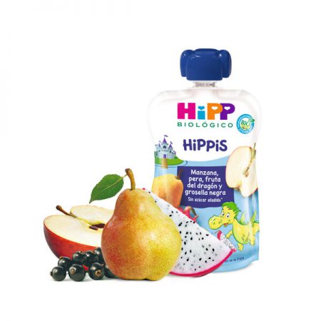 HIPP BOLSITA MANZANA-PERA-GROSELLA-F.DRAGON BIO