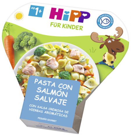 HIPP PLATOS PASTA SALMON SALSA HIERBAS