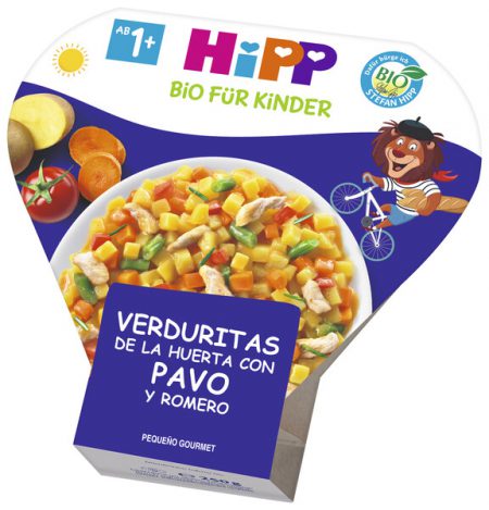 HIPP PLATOS VERDURAS HUERTA PAVO ROMERO BIO