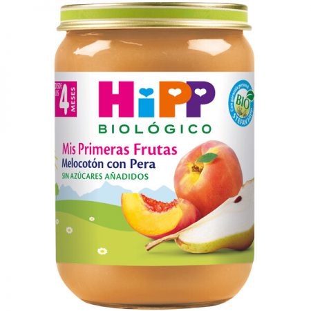 HIPP POTITO MELOCOTON Y PERA BIO 190 GR